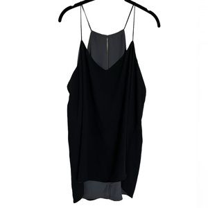 Black Reversible Grey Chiffon V-neckline Chiffon Camisole